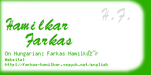 hamilkar farkas business card